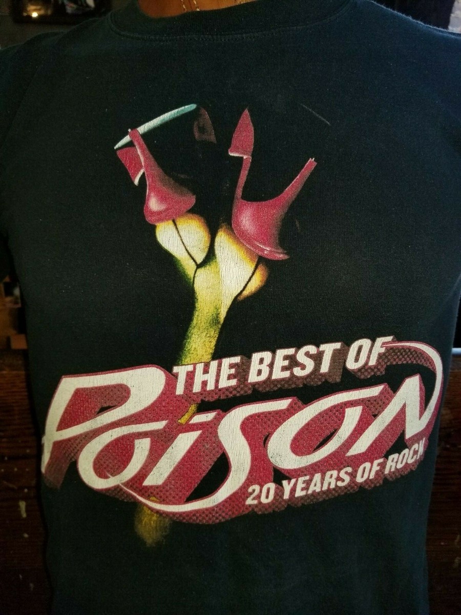POISON The Best of Poison 20 Years of Rock black small t-shirt US
