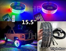 JHB 15.5" TRIPLE ROW APP Remote CHASING FLOW Multi-function LED Wheel Rim Lights
