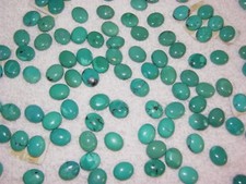Turquoise cabochons 12x10MM oval 6 cabs per lot