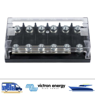 Victron Energy 6-fach Mega Sicherungshalter mit 5-fach Sammelschiene CIP050060000 250A
