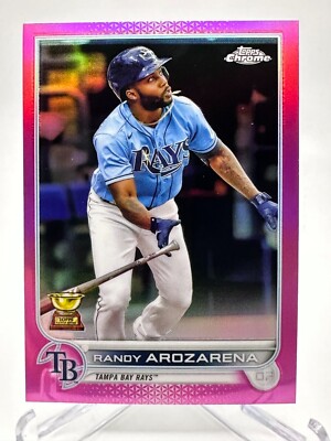 Randy Arozarena PINK REFRACTOR SP 2022 Topps Chrome #161