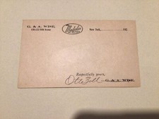 U. S. G. A. Wise Medalia Hoisery New York 1920 postal card 67817