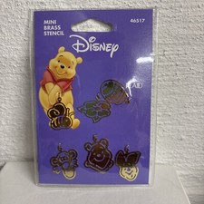 Disney Brass Pooh Bear Friends Mini Stencil. Pooh Tigger Piglet 46517