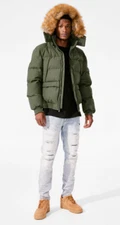 JORDAN CRAIG CROSS BAY BOMBER JACKET (ARMY GREEN)