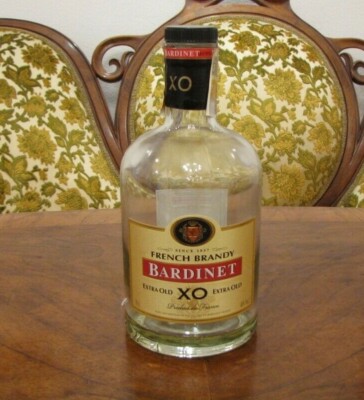 BARDINET French Brandy XO old leere 0,7 Liter Flasche Deko, Bar, Party, Sammler
