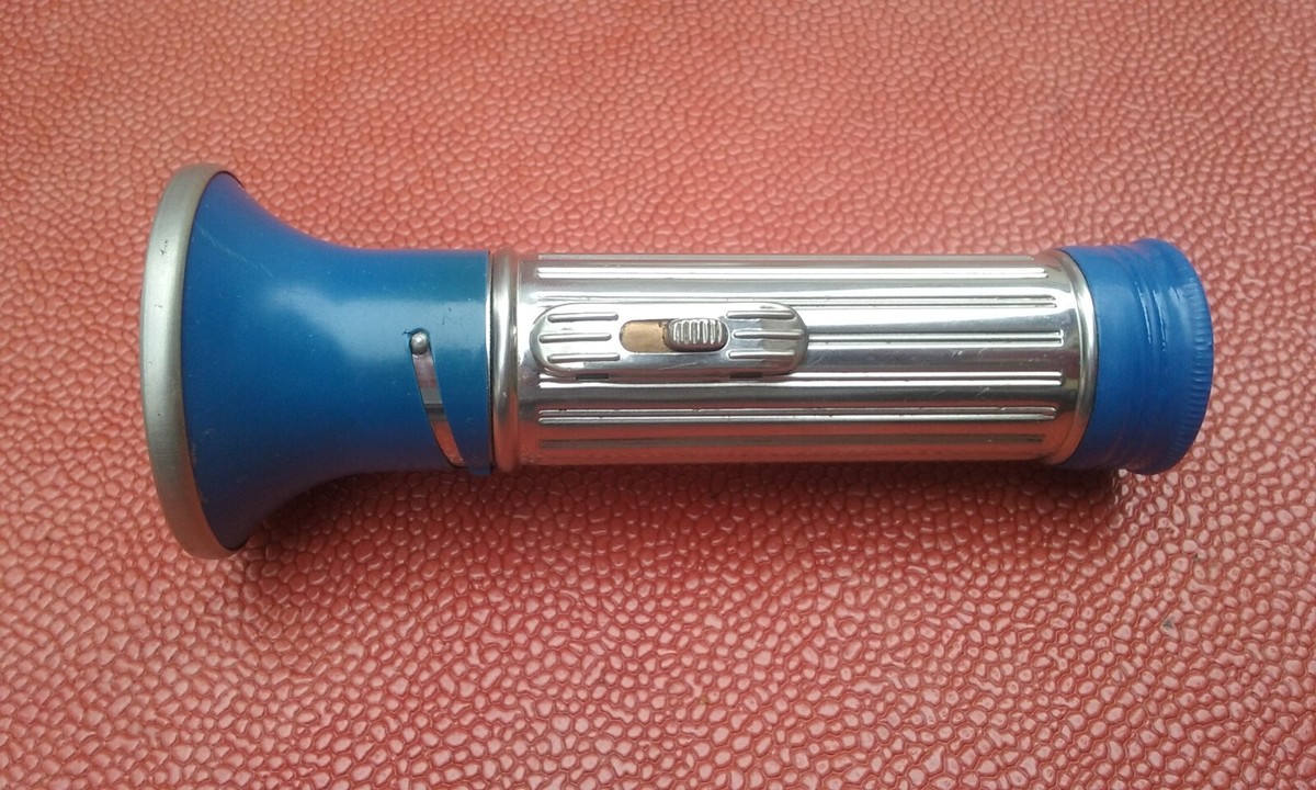 Lampe Torche Vintage MY DAY (DAIMON) 70' Bleue, Made In Czechoslovakia, Fonctionne