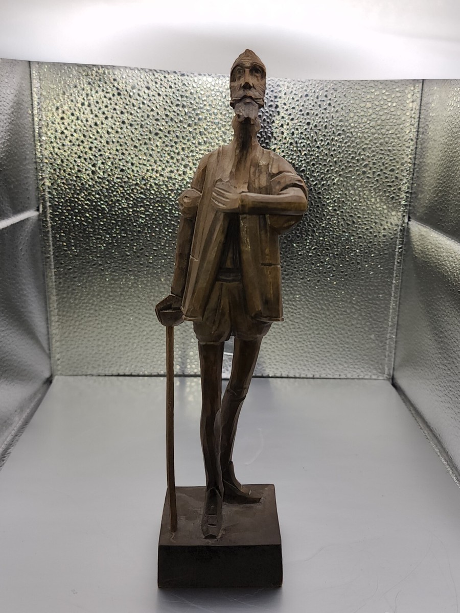 スペインOURO社VTG No.248-1A,1B 木彫りドンキホーテとサンチョパンサ