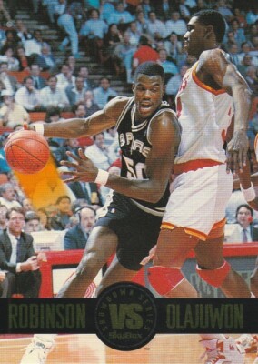 1993-94 SkyBox Premium Showdown Series #SS5 David Robinson/Hakeem Olajuwon