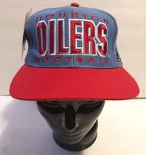 Vtg 90s NOD Houston Oilers Pro Line Apex One Snapback Hat NFL