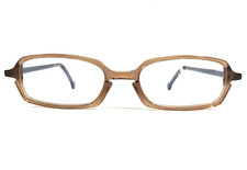 Vintage la Eyeworks Eyeglasses Frames SLIDE 663 Clear Blue Brown 50-18-135