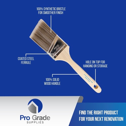 4PK Angle House Wall,Trim Paint Brush Set Home Exterior or Interior Brushes - Picture 3 of 7