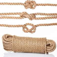 6mm Jute Twine Hemp Rope 100 Natural Jute Rope 4-ply Thick Twine String Cord