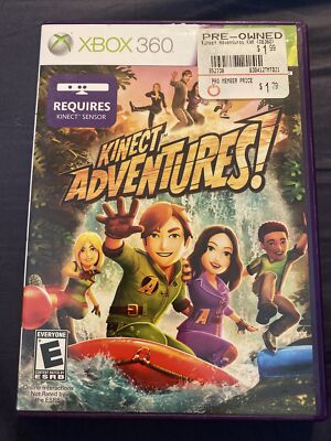 Kinect Adventures (Microsoft Xbox 360, 2010) No Manuel, Requires Kinect Sensor