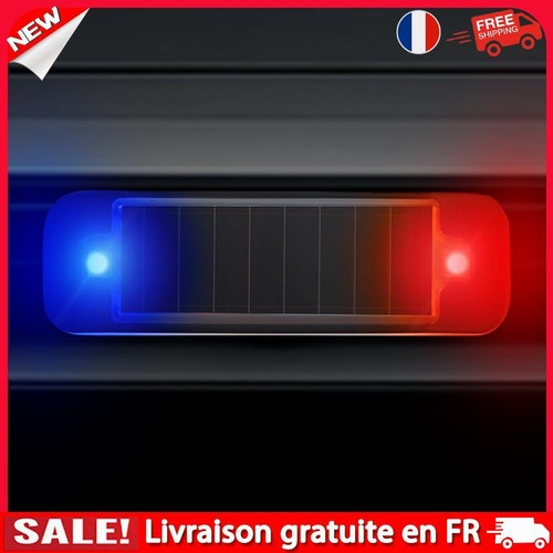 fr Mini voyant d'avertissement de voiture à énergie solaire, stroboscope sans fi