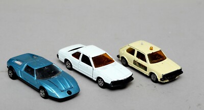 Jet car de norev 3 x Modellauto BMW VW Golf Mercedes C 111  #1-457
