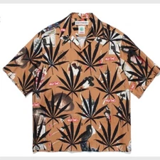 WACKO MARIA 24ss HIGHTIMES Aloha Shirt M Rayon BRW Full Pattern