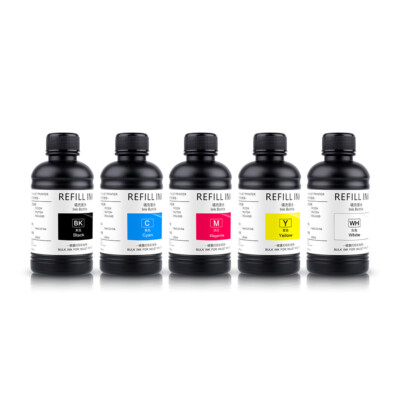 5*250ML/Bottle Hard UV Ink For Epson DX5 DX7 XP600 TX800 Printers