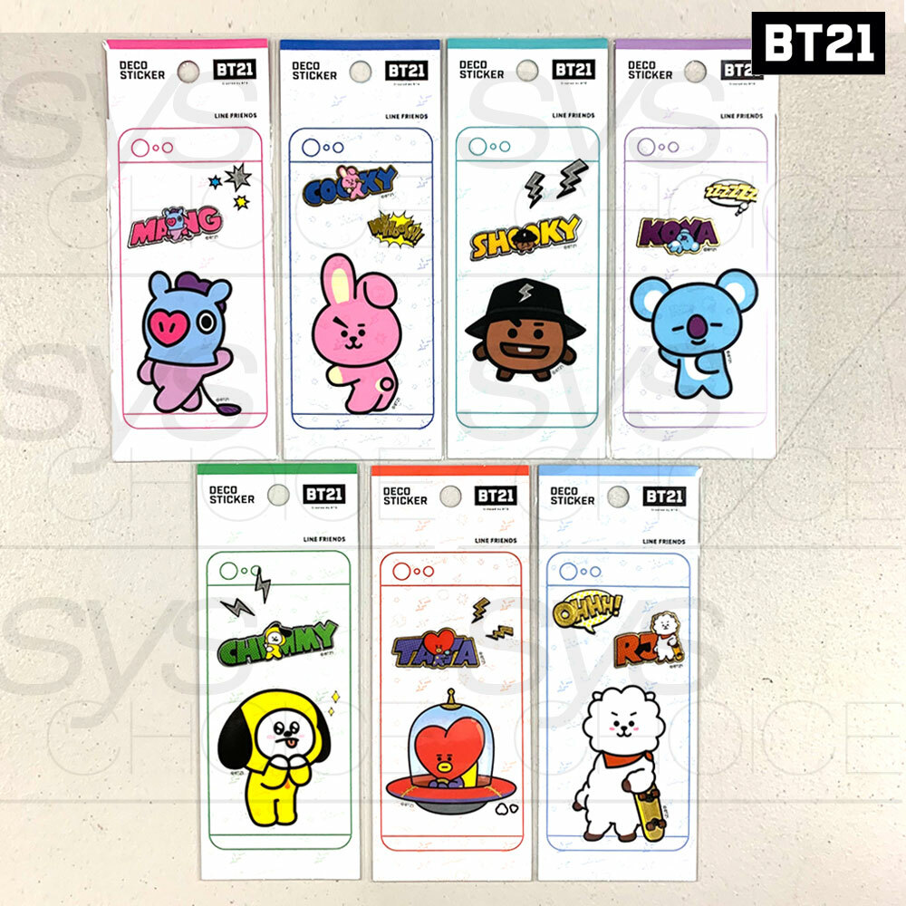 BTS BT21 Official Authentic Goods Mobile Deco Sticker Ver2