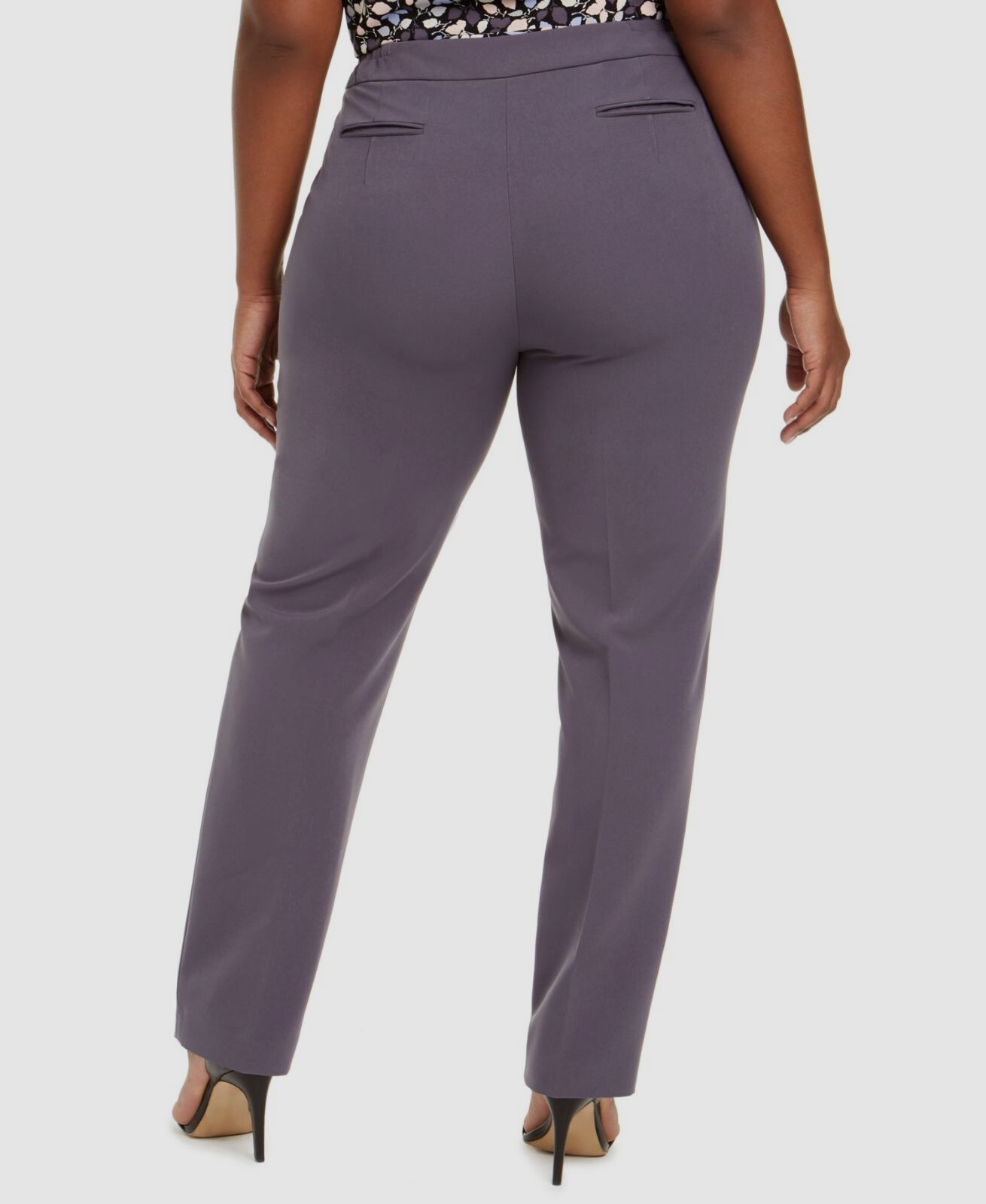 Anne Klein Womens Gray Straight Leg Evening Pants Plus Size 22w for