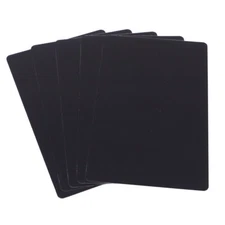 100pcs Black Metal business cards blanks Laser mark engraveable Aluminum alloy