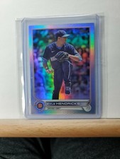 2022 TOPPS Series 1 Baseball Kyle Hendricks base RAINBOW Foil/HOLO # 168