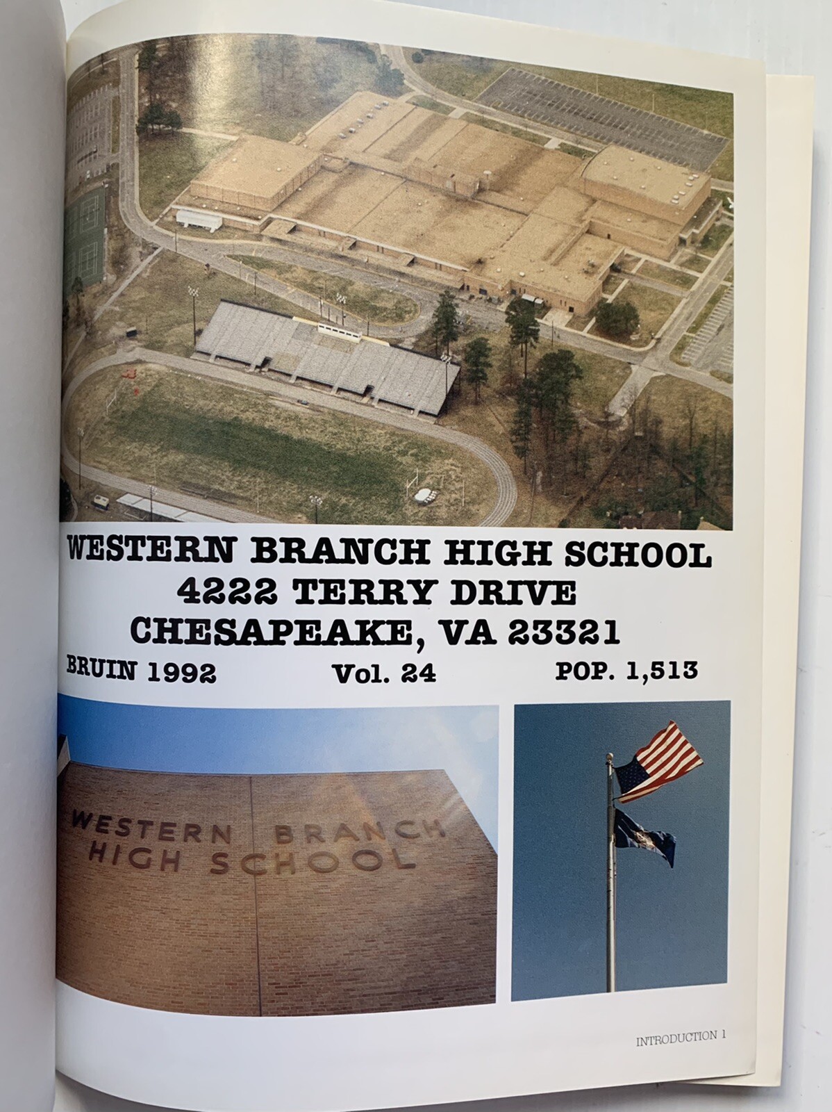 1992 WESTERN BRANCH HIGH SCHOOL YEARBOOK, THE BRUIN, CHESAPEAKE, VA eBay