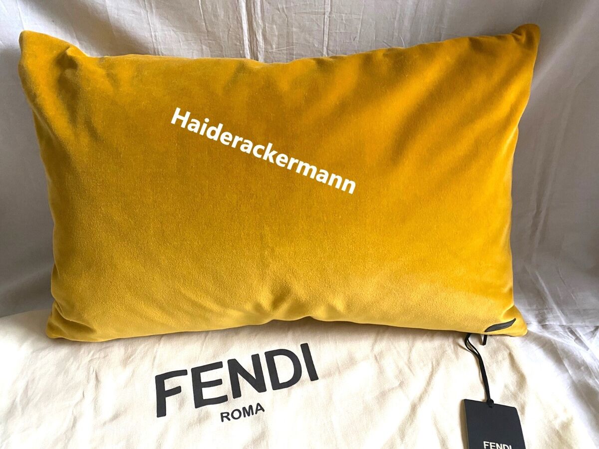 Fendi Casa 2020 logo cushion for home mania monster kan i Fendi Casa 2020 logo cushion for home mania monster kan i