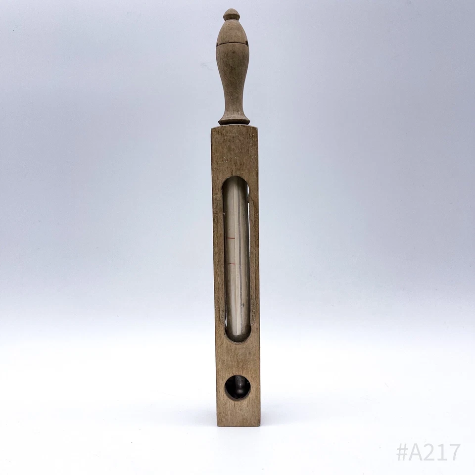 Vintage Holzthermometer Thermometer aus Holz Analog | Nostalgie 25cm - Bild 4 von 4