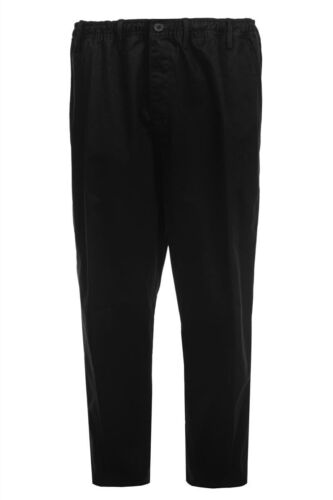 Espionage Men's Big Size Cotton Twill Rugby Style Black Trousers (053) 2X - 8X - Picture 1 of 7
