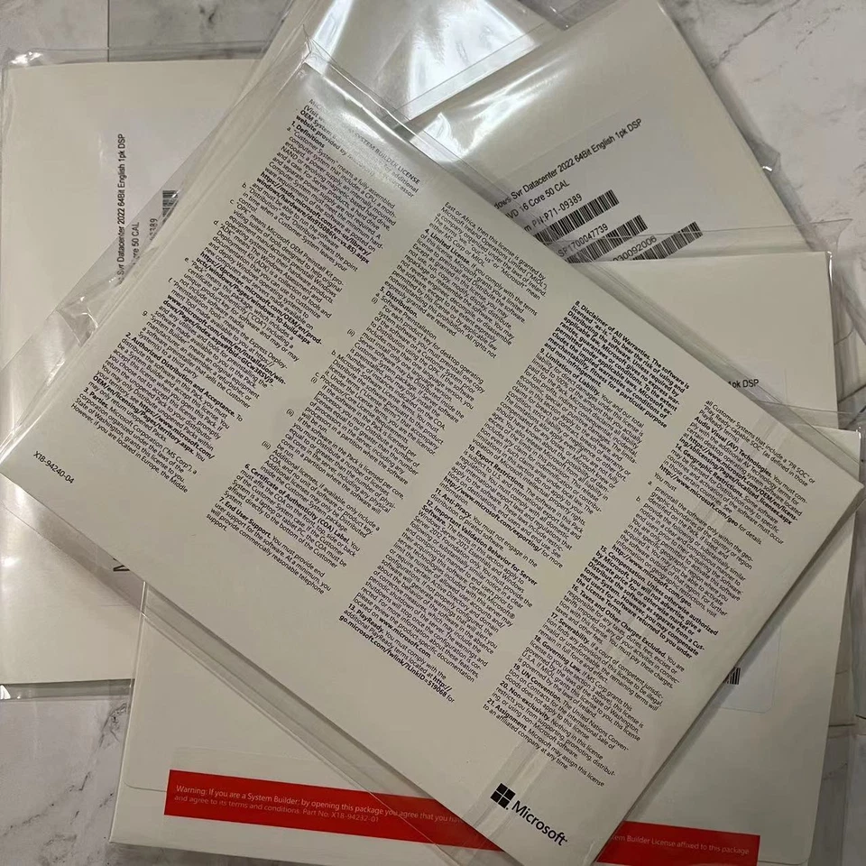 Microsoft Windows Server 2022 Datacenter 16 Core + 50 CALs (New Factory Sealed) - Image 3 of 3