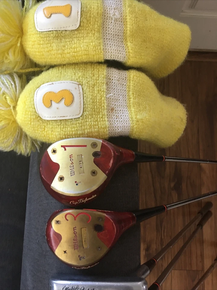 RH Wilson Staff Patty Berg Tour Blade 3,5,7,9 & Putter +1&3 Woods Steel Shafts - Image 3 of 4