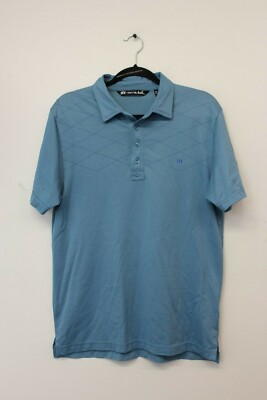 Travis Mathew TPC Scottsdale Golf Polo Men's Size M Slate Blue