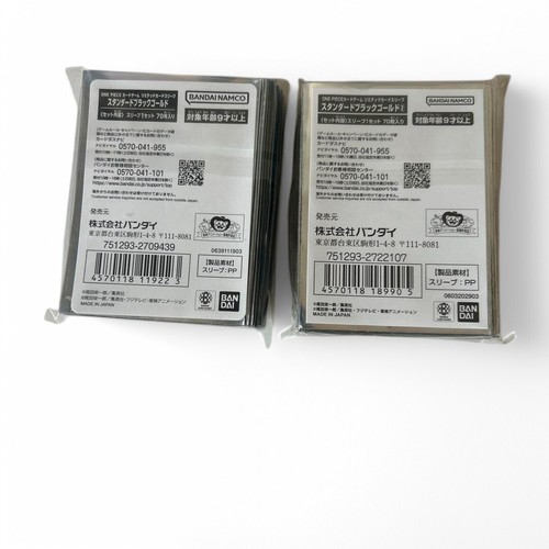ONE PIECE Card Game BLACK GOLD Official Limited Card Sleeves set of 2 JP - Picture 2 of 2