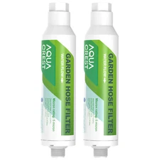 AQUA CREST Garden Hose Water Filter, for Organic Gardening, Farming, Pack of 2