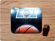 BASKETBALL THEME CUSTOM MOUSE PAD NON-SLIP NEOPRENE HOME OFFICE DECOR GIFT