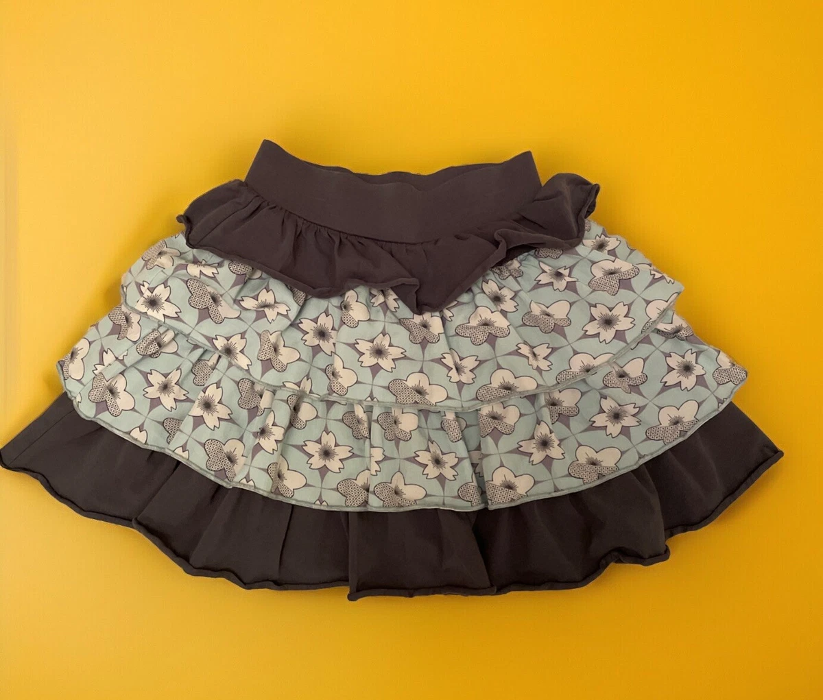 Jupe Fille Matilda Jane Taille 6 - Imprimé Floral (marron, Rose, Corail) - Tissu Coton Mélangé - Occasion Très Bon état