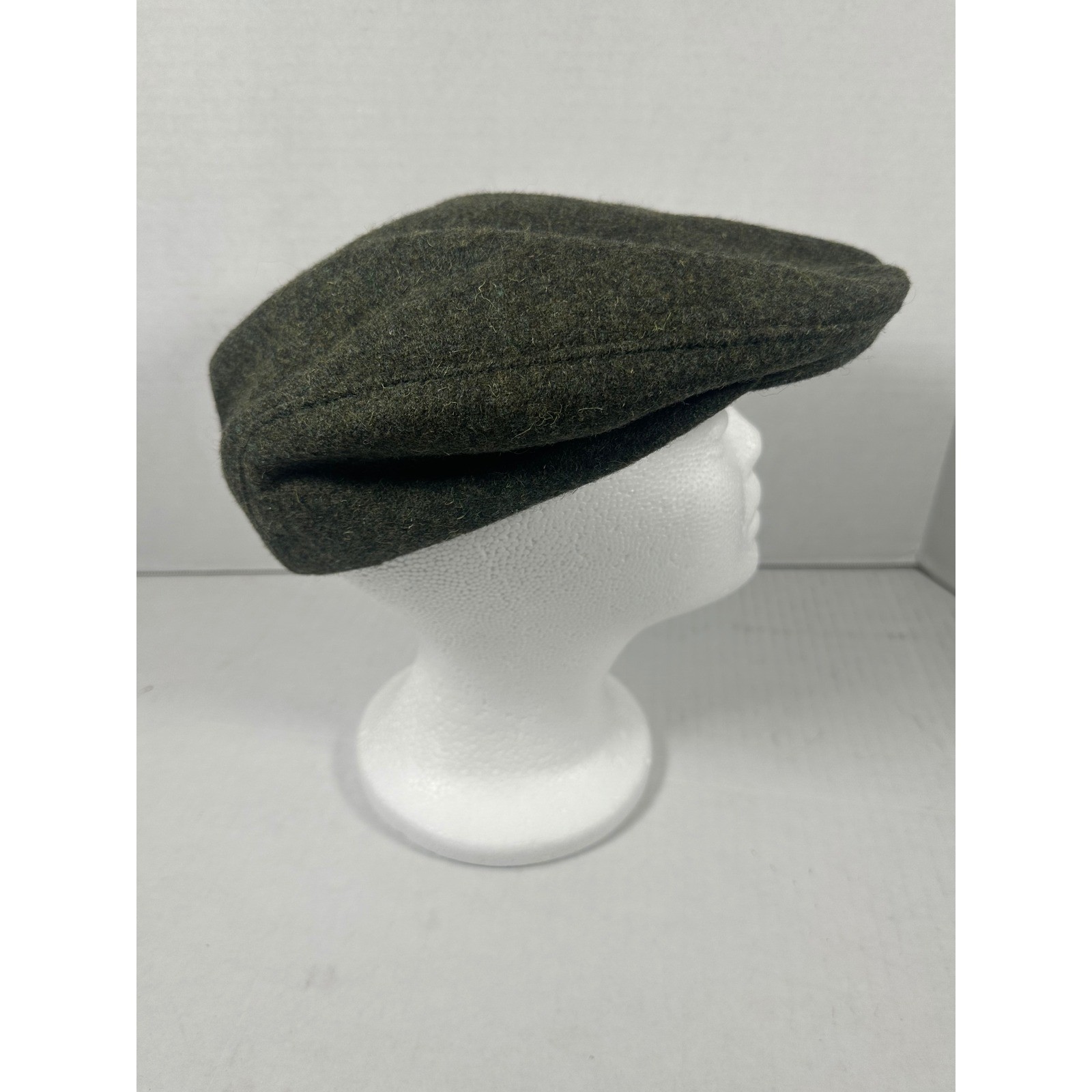 Pendleton Wool Flat Cap Hat Green Size Large Made… - image 5