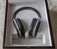 Oppo PM-1 Closed-Back Planar Magnetic Headphones with cables and pads, in box.