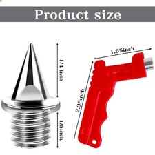 1/4 Inch Track Spikes, Stainless Steel Track and Cross Country Spikes with Sp...