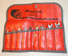 Snap On Sae Midget Wrench Set 9 Piece 6 Point Part Oxi709sbk Usa 18-38 Nice