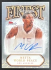 2024-25 Topps Finest Autographs #FA-MW Metta World Peace Auto