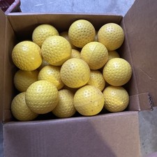 68 Count Lightly Used 9" Dimpled Balls Pitching Machine Batting Cage Baseballs