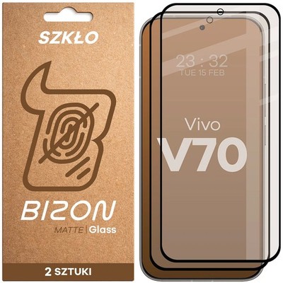 2x Schutzglas für Vivo V70 5G Bizon Displayschutzglas Hartglas Handyglas Glas