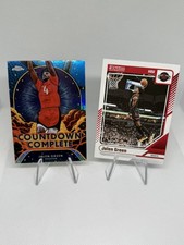 2024-25 Topps Chrome Jalen Green Countdown Complete Blue Basketball Prizm + Base