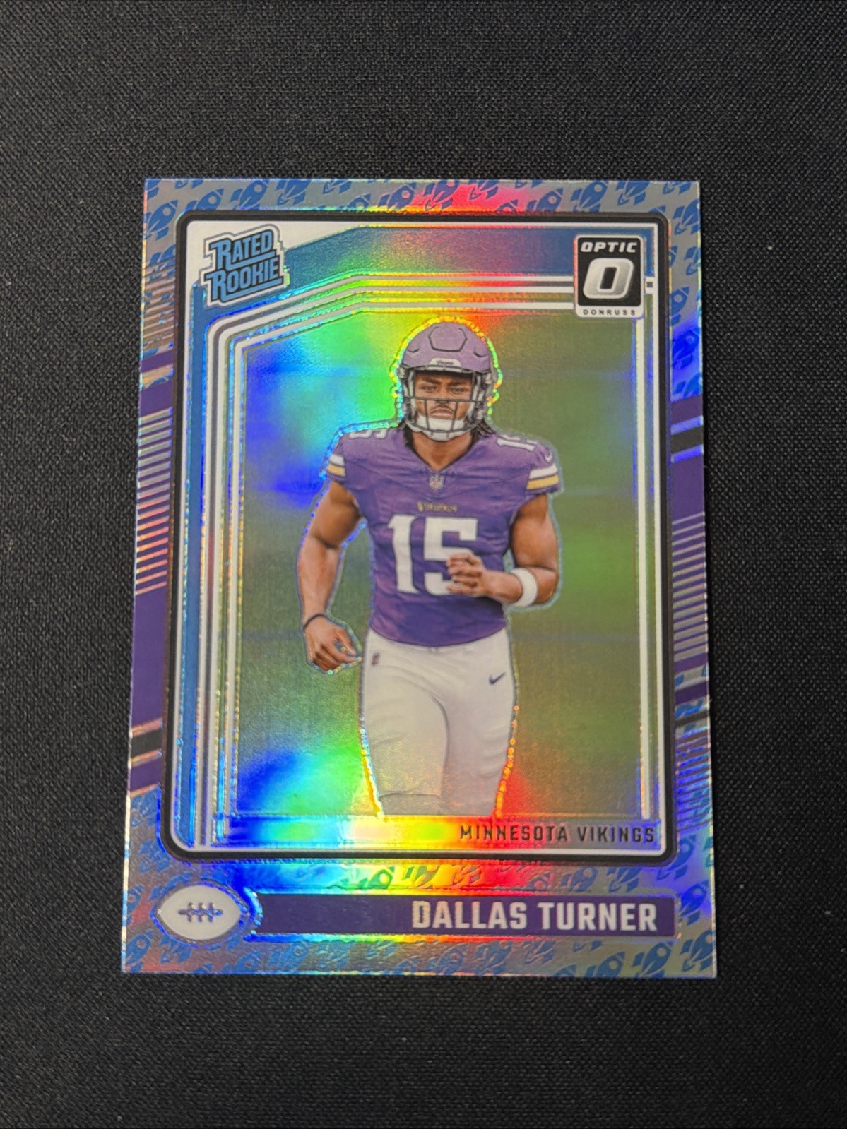 2024 Donruss Optic Dallas Turner Rocket Emoji Rated Rookie #224 RC Case Hit SSP