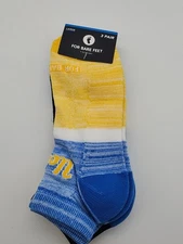 FOr Bare Feet : UCLA Bruins Low Cut Socks 3pack  Large 10-13 - NEW