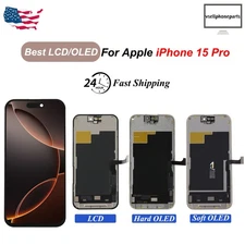 For Apple iPhone 15 Pro OLED LCD Display Touch Screen Assembly Replacement Lot