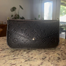 Louis Vuitton Black Empreinte Monogram Should...