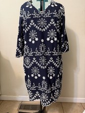 KAREN KANE L EYELET DRESS BOHO RETRO 60'S ELEGANT SEXY WORSHIP WEDDING BUSINESS