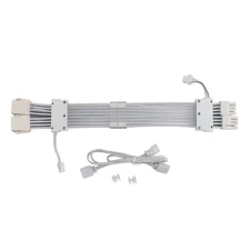 RGB Power Supply Cables Kit, 18AWG PSU Extension Cable, 2 x 8 Pin PSU Extensi...